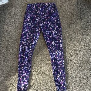 Women's Purple Patterned Leggings